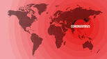 Map of the world illustrating the spread of the coronavirus