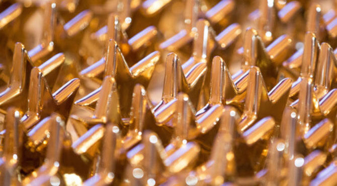 Image of star-shaped trophies