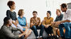 group of people discussing