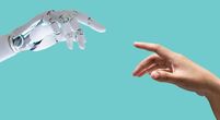 robot-human-hand-fingers-stock-image